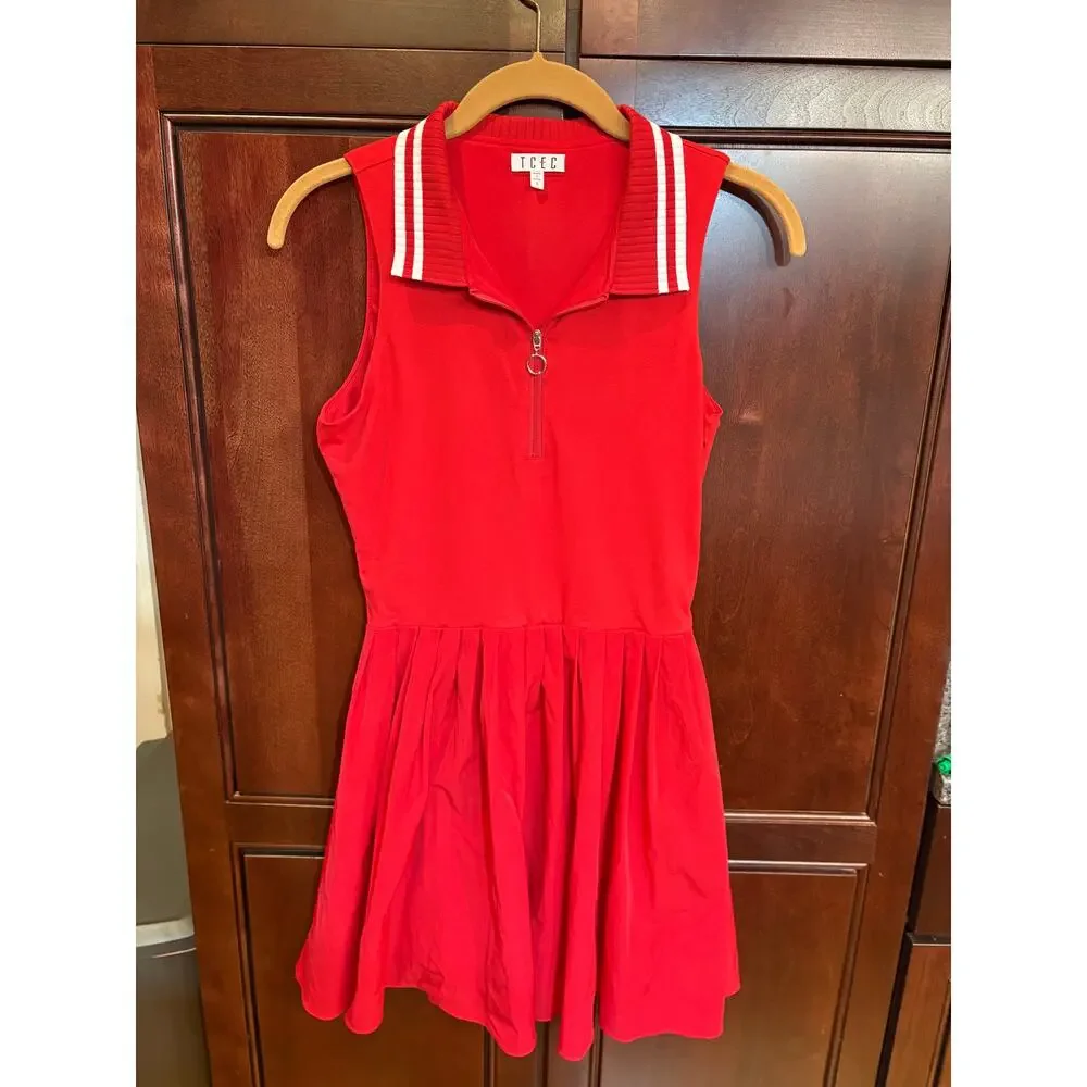 TCEC Red Athletic Mini Dress Size S Excellent Condition - Picture 2 of 14